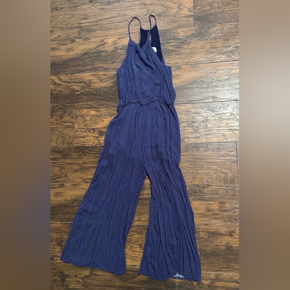 Everly Midnight Blue Patterned Jumpsuit